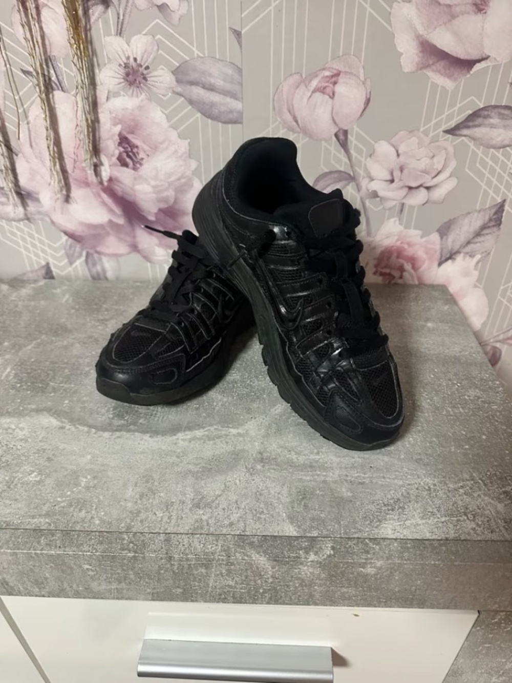 Nike P-6000 Sneakers — Triple Black, US Men's 7 / Women's 8.5